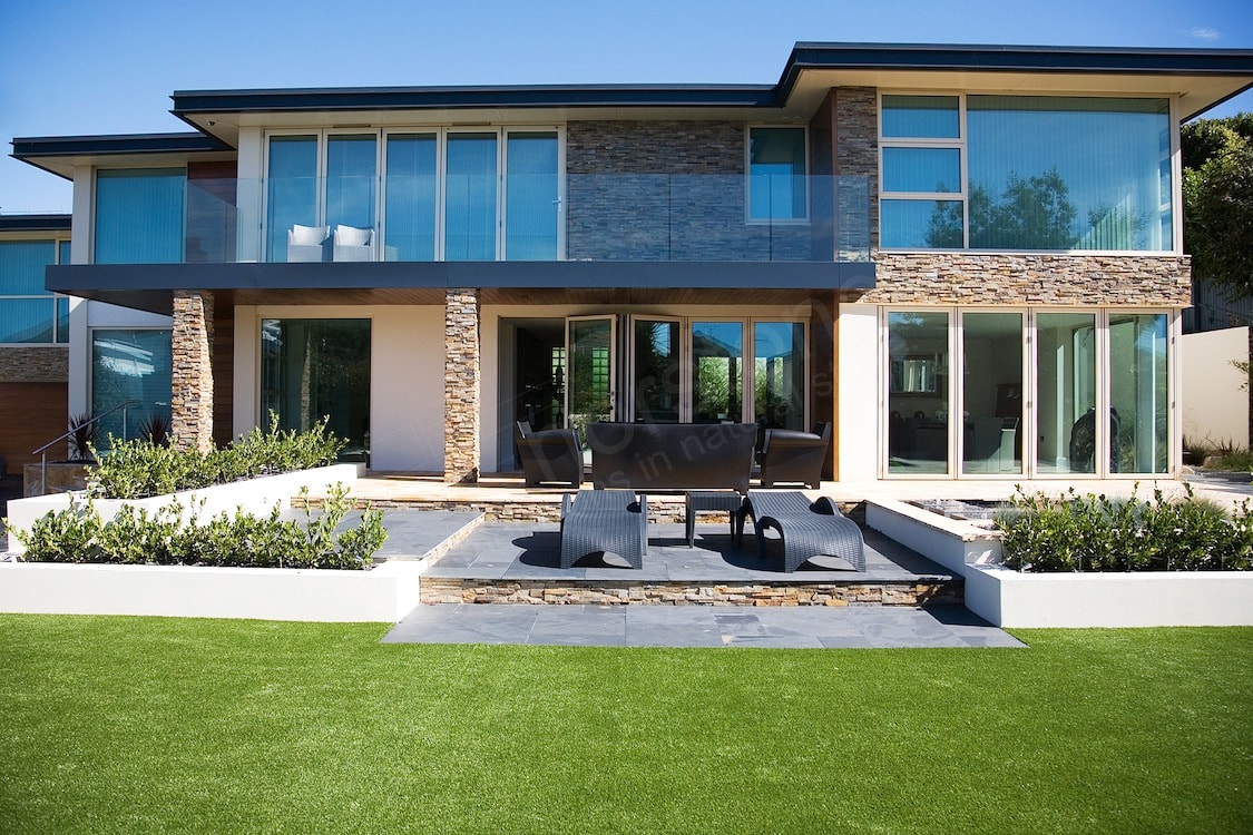 Glass Steel And Stone Used In Modern Residential Design